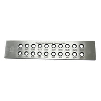 Precision Tungsten Carbide Draw Plate Long-Lasting Jewelry Drawplate Rectangular Tool Heavy Duty for Jewelers