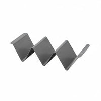 6 Pieces Retro Design Stainless Steel Taco Holder Rust-Resistant Metal Taco Stand Easy to Clean Food Serving Tool Sturdy