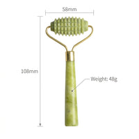 Xiuyan Jade Facial Massage Tool, Single Head for Face Beauty, Roller for Skin Care and Relaxation