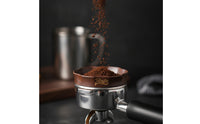 Walnut Finish Coffee Dosing Funnel Secure Dosing Funnel Stable Low-Height for Espresso Lovers