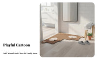 Highly Absorbent L-Shaped Corner Mat Non-Slip Backing L-Shaped Kitchen Mat Quick-Drying Bath Rug Machine launderable for homeowners, Pet Owners, By the Bathtub, before of Sink, High high-use Areas, Laundry Room