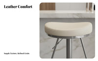 rotating Function Adjustable Backless Stool Integrated Footrest Adjustable Backless pubtool Stable Widened Base Bar Chair Modern design for Adults, Homeowners, Counter, Kitchen, Dining Room, Office