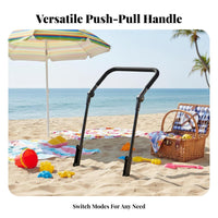 Comfort Grip Folding Wagon Push Handle Detachable Adjustable Wagon Push Handle Quick Release for DIY Enthusiasts