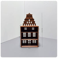 Mini Display Shelf Miniature Dollhouse Scene Prop Arched Top Shelf