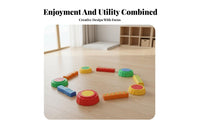 Sensory Integration Training Kids Balance Stepping Stones Indoor and Outdoor Use Stackable Stepping Stones Long-Lasting Stackable Balance Pods Lightweight for Preschoolers, Toddlers, Children 3+, Kindergarten, Daycare, Playroom, Backyard