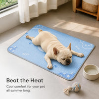 Pet Cooling Latex Mat for Cats and Dogs, Silk Ice Pad for Summer