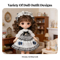 30cm Doll Outfit Set 30cm Doll Dress Set Detailed Craftsmanship for Kids