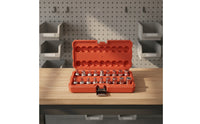 18 Pieces Oil Drain Plug Socket Set Sturdy Oil Pan Socket Set with Case Tools Portable Multifunctional for Mechanics