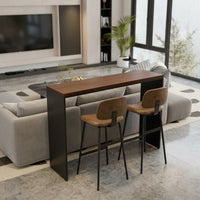 bar table with stools