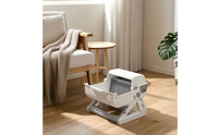Semi-Automatic Waste Pan Large Cat Waste Pan with Grid Odor Control Pet Supply for Cats, Apartments