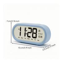 Large Display Digital Alarm Clock Tabletop Electronic Alarm Clock Compact Modern for Bedroom, Desk
