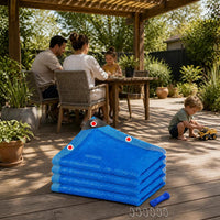 Blue Sun Shade Netting for Outdoor Patios, Pools, and Gardens, UV Protection, Thickened Fabric