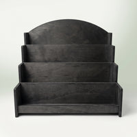 Stepped Display Rack Wooden Postcard Display Rack Easy to Assemble Card Holder with Tiers for Retail Counters
