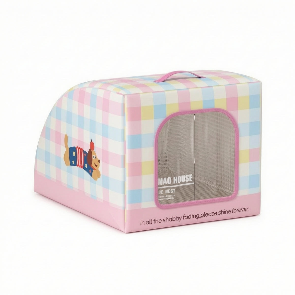 Pet Cooling House Covered Cat Cooling House Semi-Round for Small Pets