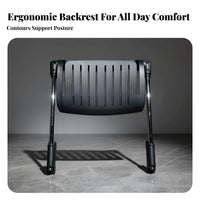 Plastic and Metal Footrest Bracket Assembly Curved Edge Office Chair Footrest