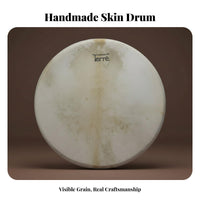 Handmade Shamanic Frame Drum Handmade Percussion Instrument Meditation Aid Deep Powerful Sound for Music Therapists, Essenceual Practitiindividualrs, Musicians, Mindful Movement Practice Studios, Live Performances, Parties & Events, Home Decoration