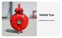Anti-Drop Latch Heavy Duty Lifting Pulley High Load Capacity Swivel Lifting Pulley Long-Lasting Steel Construction Heavy Duty Snatch Block 360 Degree Rotation for Industrial Workers, Warehouse Personnel, Marine Applications, Warehouses, Workshops