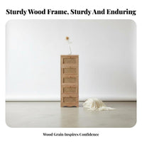 Retro Design Rattan Drawer Cabinet Easy Assembly Rattan Front Cabinet Installationno-Assembly Nightstand Multi-Purpose for Homeowners, Apartment Dwellers, Bedroom, Living Room, Entryway, Hallway