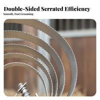 Rust-Resistant Stainless Steel Horse Brush Long-Lasting Stainless Steel Shedding Comb Double-Sided for Farmers, Ranchers, Farm, Stable, Barn