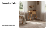 3 Pieces Solid Wood Construction 3 Piece Dining Set Space-Saving 2 Person Table and Chair Set Ergonomic Compact Wooden Table and Chairs for Apartment Dwellers, Homeowners, Students, Balcony, Breakfast Nook, Living Room