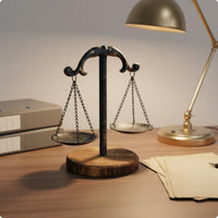 Lawyer Gift Desk Decor Retro Style Law Office Sculpture Decorative Miniature Balance of Just for Legal Professionals