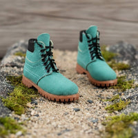1:6 Scale Battle Boots High-Top Style 1:6 Scale Boots Handmade Toy Accessory for Collectors, Hobbyists