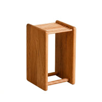 Countertop Knife Rack Elegant Cherry Wood Knife Block Freestanding for Home Cooks