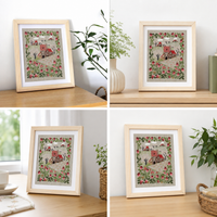 European Style Embroidered Landscape Decorative Painting DIY Material Kit for Adults - 12-inch Frame