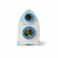 Early Learning Spacecraft Stacking Toy Shape Sorting Educational Spacecraft Toy Polished Rim Color Recognition for Toddlers, Babies