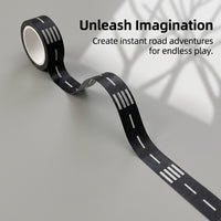 DIY Road Tape, Removable Washi for Creative Play, Educational Floor Sticker for Children, Repositionable Railway