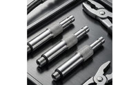 3 Pieces Gearbox Leak Tester Adapters Threaded Leak Test Fittings with Knurled Metal for Mechanics, Technicians, Outboard Engine Diagnostics
