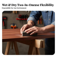 4-Sided Gritty Sponge Multi-Surface Sanding Tool Wet and Dry Application Wear-Resistant for Craftsmen, Painters