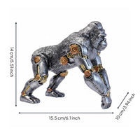Desktop Display Futuristic Tiger Figurine Realistic Detailing Mechanical Tiger Statue for Desk, Office