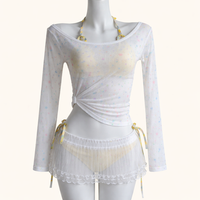 Swimsuit for Girls and Womens Bikini Sets with Padded Bra, Four Piece Polyester Design for Water Sports