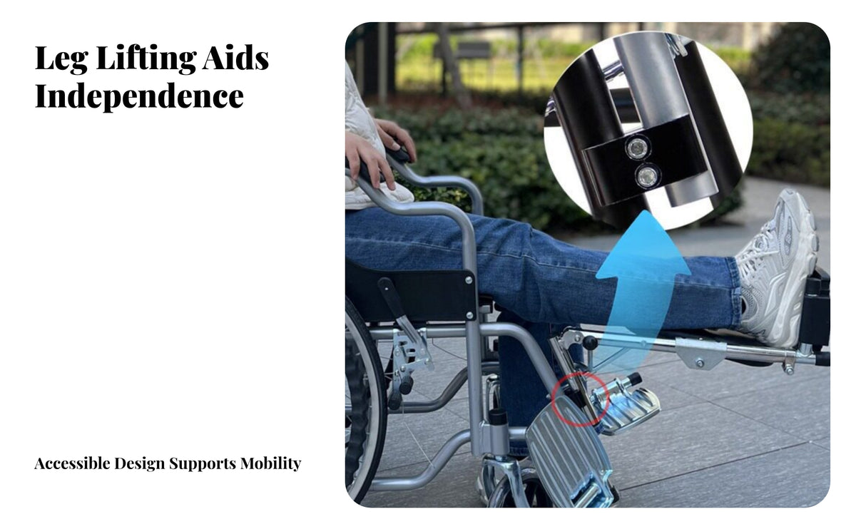 Leg Rest with Calf Support | Easy to Install Leg Rest with Padded Calf Support, Compatible, for Injury Recovery