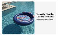 Large Size Round Inflatable Pool Inflatable Lounger Resistant Circular Inflatable Tanning Bed Easy to Inflate for Couples, Beach, Lake