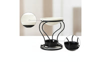 Candle Holder with Dish Compact Iron Candle Holder Centerpiece Tabletop Decor Black for, Bedside Table