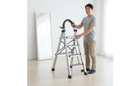Aluminum Folding Step Ladder Sturdy Anti-Slip Folding Ladder Long-Lasting Household Tool for Indoor