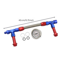 High Pressure Braided Fuel Hose Assembly Abrasion Resistant Fuel Line with AN Fittings for Engine Bay