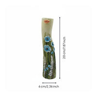 3 Pieces Ceramic Bud Vase Gift Idea Home Decor Vintage Design for Desk