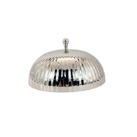 Serving Dome with Pedestal Stainless Steel Food Dome with Base Polished