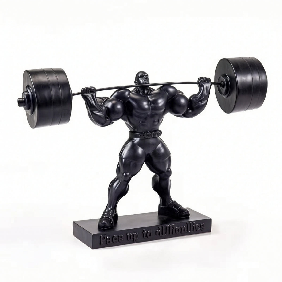 Bodybuilder Figurine Fitness Gym Ornament Masculine Desk Figurine for Bodybuilders