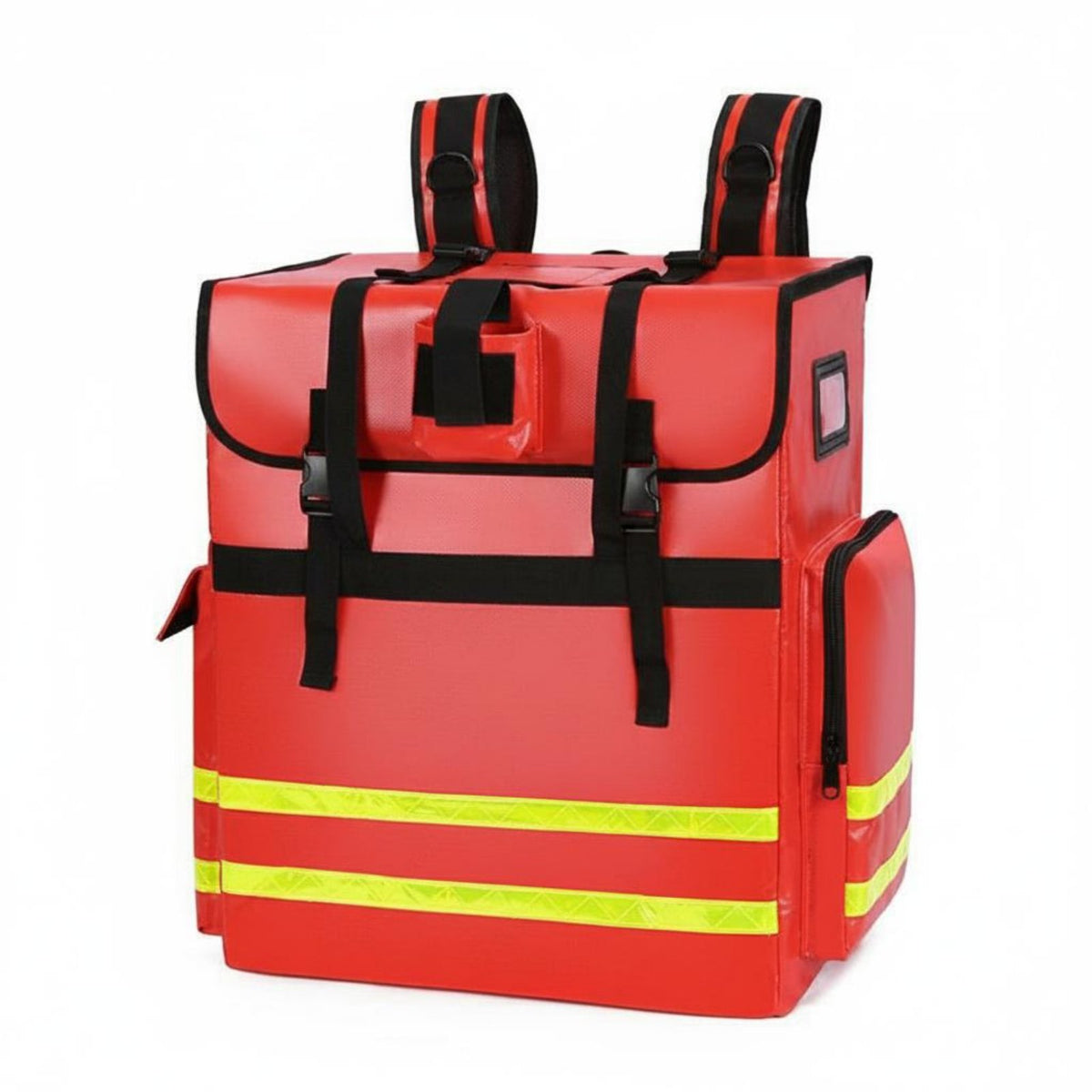 Fire Hose Backpack Waterproof Fire Hose Bag Metal Frame Firefighting Equipment Bag for Emergency Response
