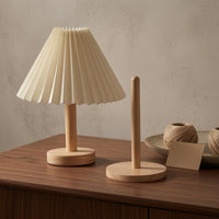 Wooden Spool Holder Unattached Standing Wood Spool Stand Space Saving