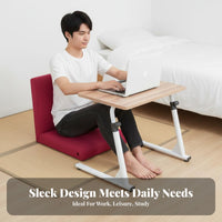 Mobile Laptop Desk Space Saving Mobile Couch Desk Versatile Adjustable Bedside Table for Remote Workers, Professionals, Bedroom, Dorm Room, Study