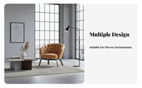 Upholstered Single-Person Couch Italian Design Highlight Chair Designer Look Deep Seat for Business Owners, Book Lovers