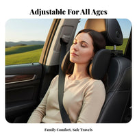 U-Shaped Car Sleeping Pillow Viscoelastic Foam Adjustable Car Headrest Pillow Travel Companion Headrest Ergonomic Design Travel