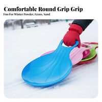 Wear-Resistant Handled Sliding Mat Thickened Design winter Sled Multi-Surface Use outdoor-recreation apparatus sturdy Construction for Children, Adults, Families