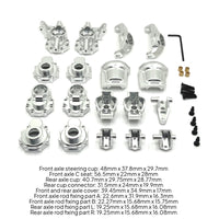 Steering Joints with C-Shaped Hubs Metal RC Car Modification Kit CNC Machined Crawler Axle Parts for 1/10 R1001 R1002 R1003