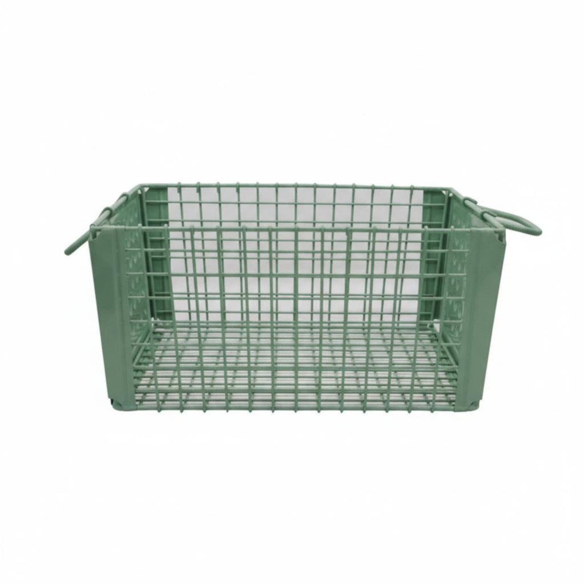 Stackable Wire Basket robust Construction Stackable Metal Crate for Homeowners